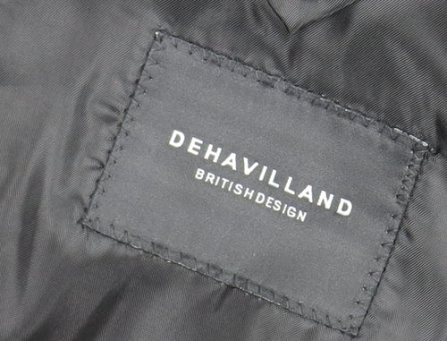 Dehavilland Men's Black Suit Jacket 42L Regular Fit