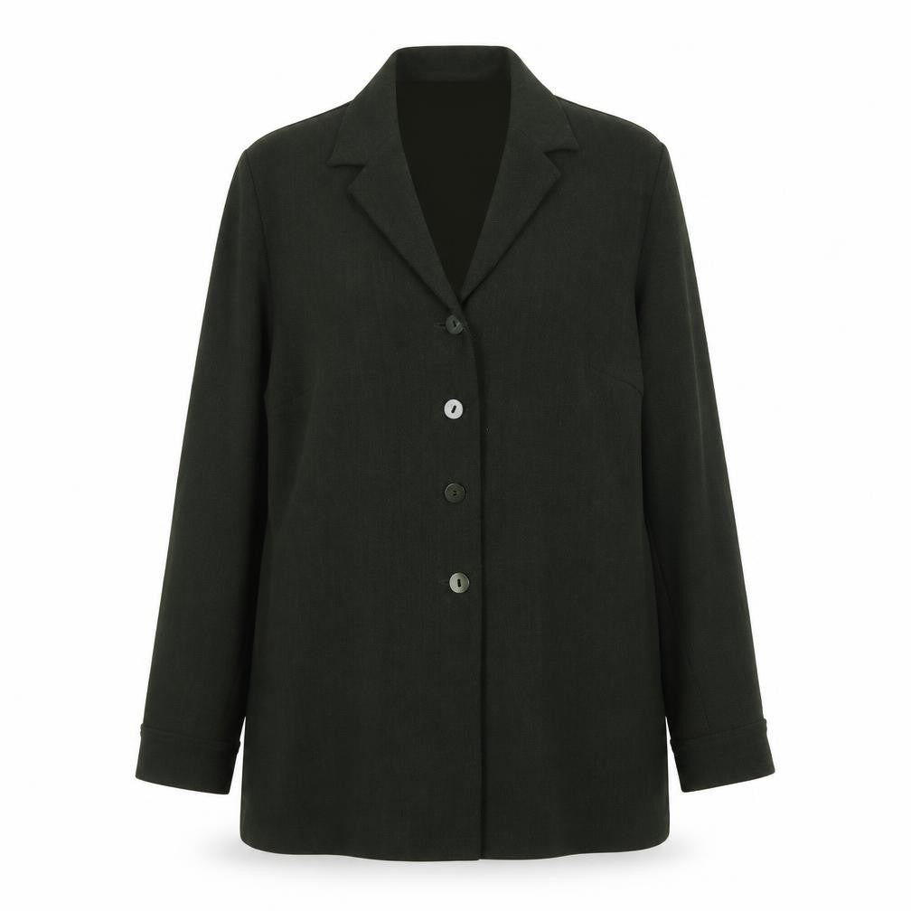 Front view of Eastex Women's Green Blazer, size 14, Regular