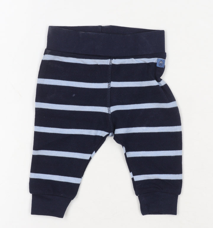 Jasper Conran Blue Striped Jogger Trousers for Unisex Baby 0-3 Months