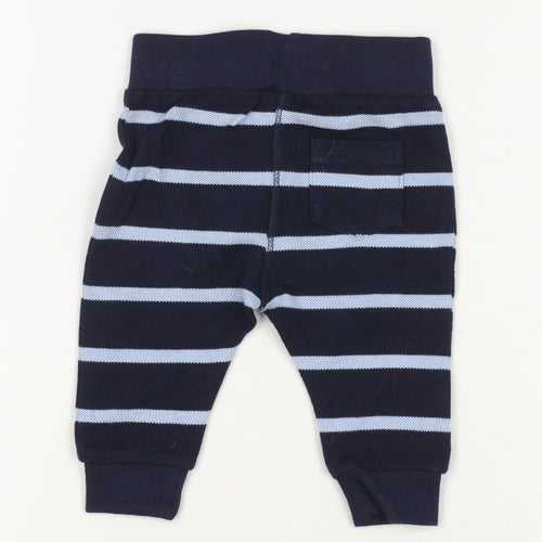 Jasper Conran Blue Striped Jogger Trousers for Unisex Baby 0-3 Months