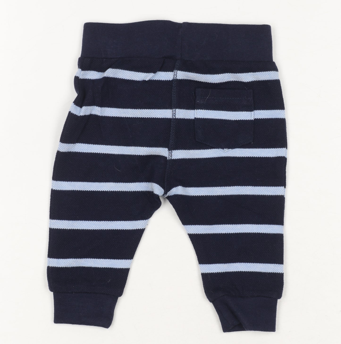 Jasper Conran Blue Striped Jogger Trousers for Unisex Baby 0-3 Months