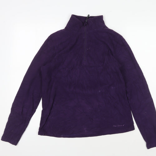 Peter Storm Women's Purple 1/4 Zip Pullover, Size 14