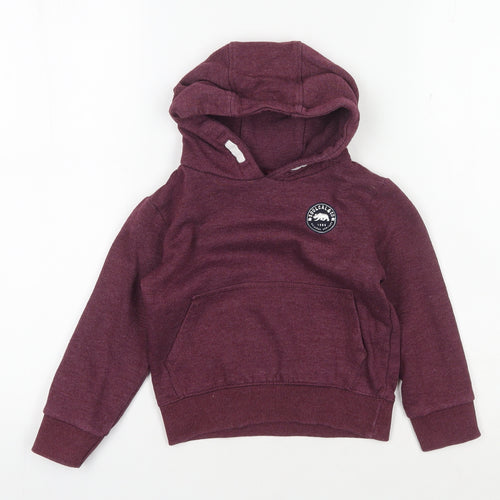 SoulCal & Co Boys Purple Pullover Hoodie 3-4 Years