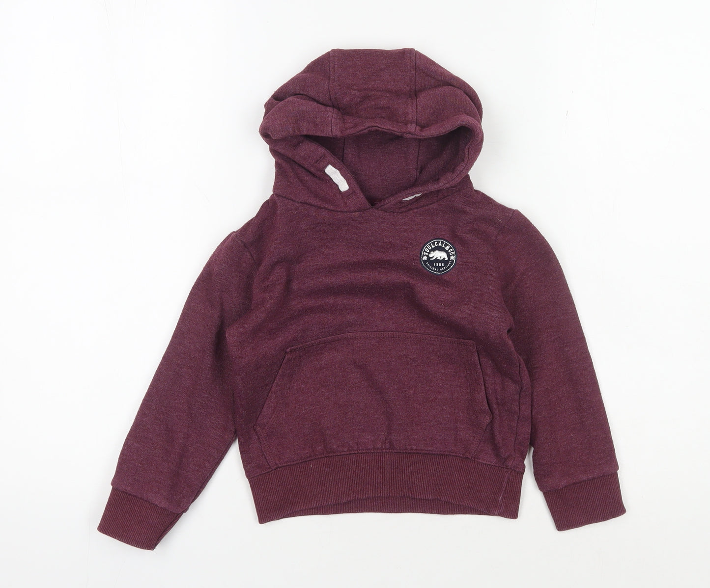 SoulCal & Co Boys Purple Pullover Hoodie 3-4 Years