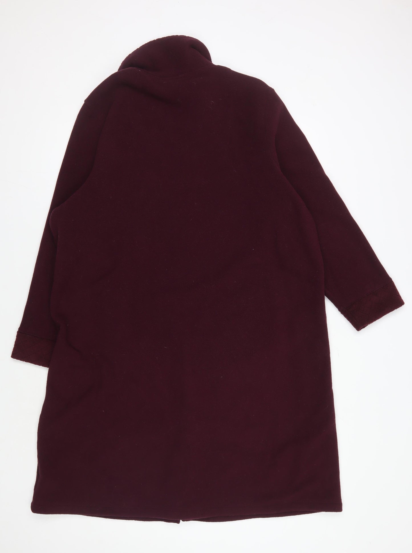 Marks and Spencer Women's Red Fleece Robe, Size 16-18