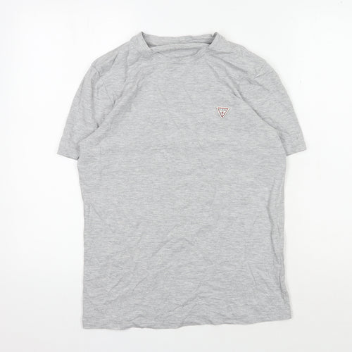 Smart Guess Men's Grey T-Shirt, Medium, Slim Fit