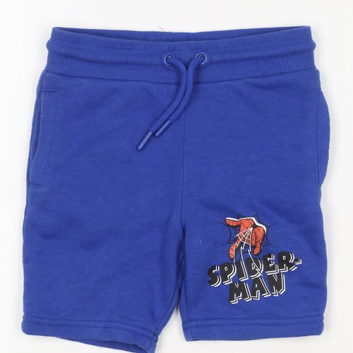 Marvel Boys Blue Spider-Man Sweat Shorts 2-3 Years