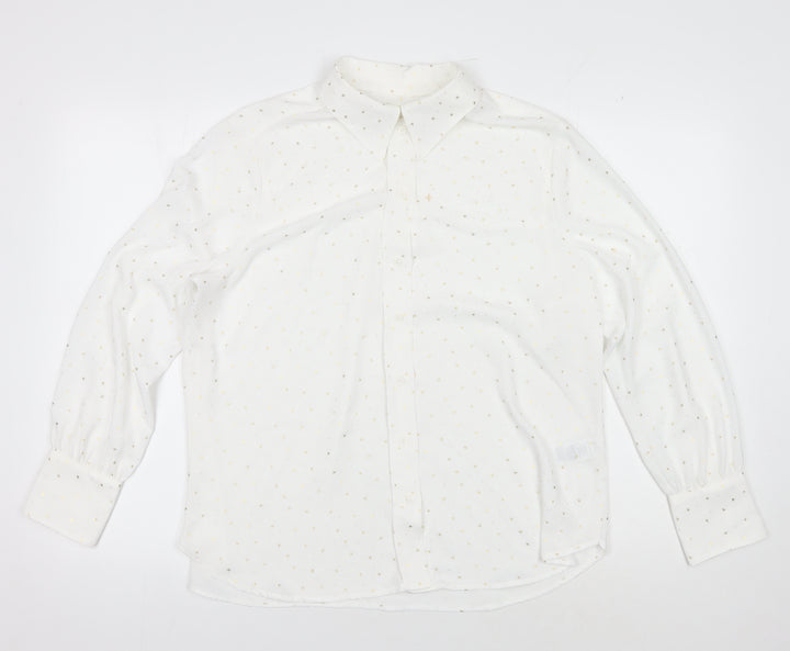 Marks and Spencer Women’s White Button-Up Shirt