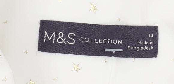 Marks and Spencer Women’s White Button-Up Shirt