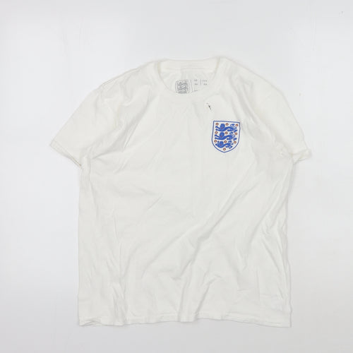 Football Association White XS T-Shirt Unisex Cotton Classic