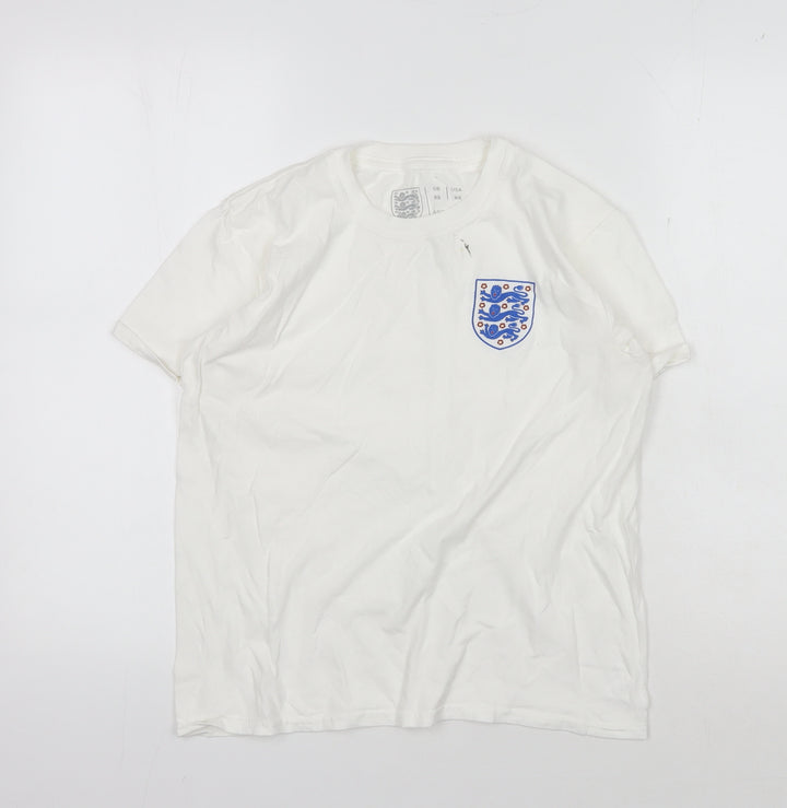 Football Association White XS T-Shirt Unisex Cotton Classic