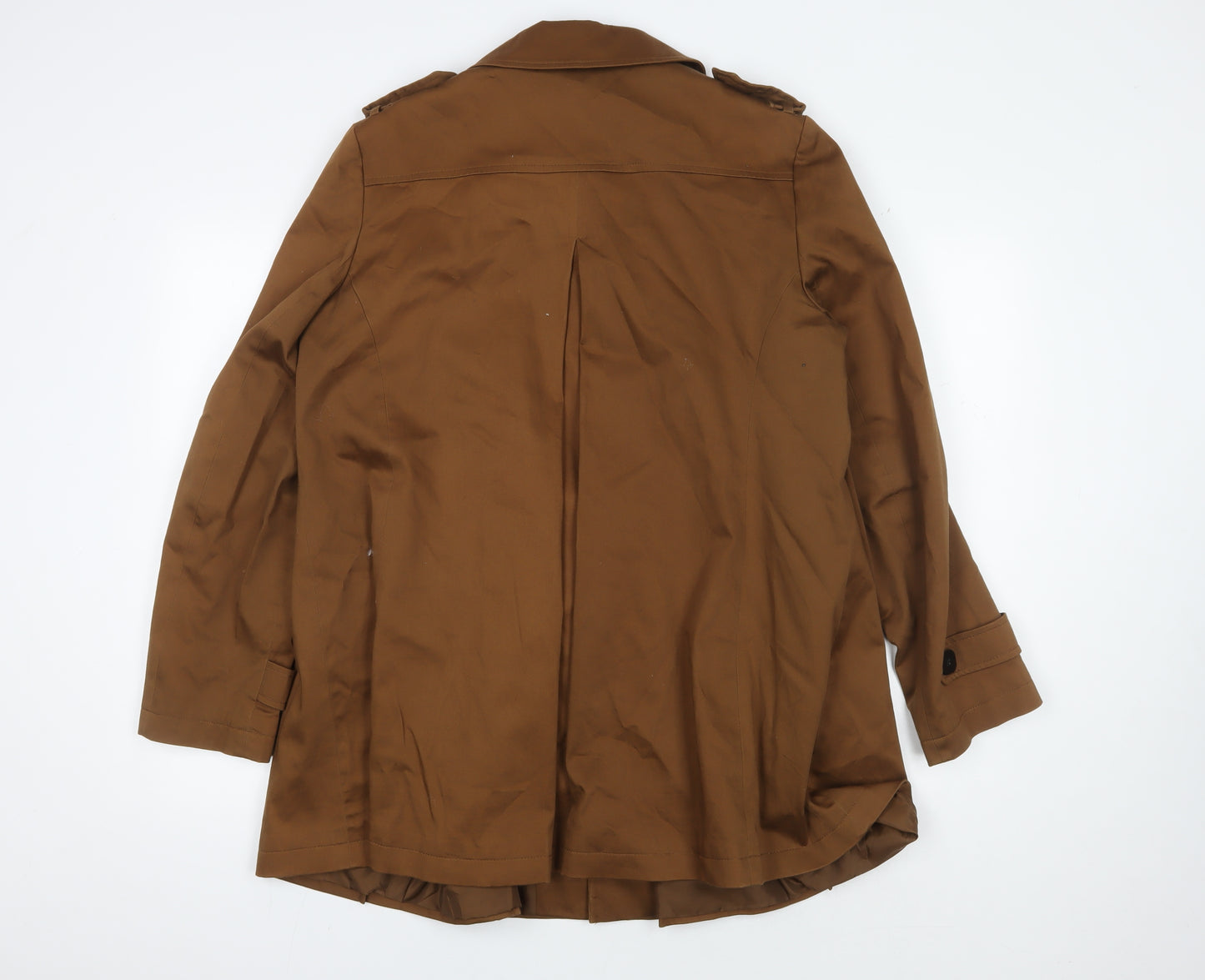 M&Co. Women's Brown Trench Coat Size 16