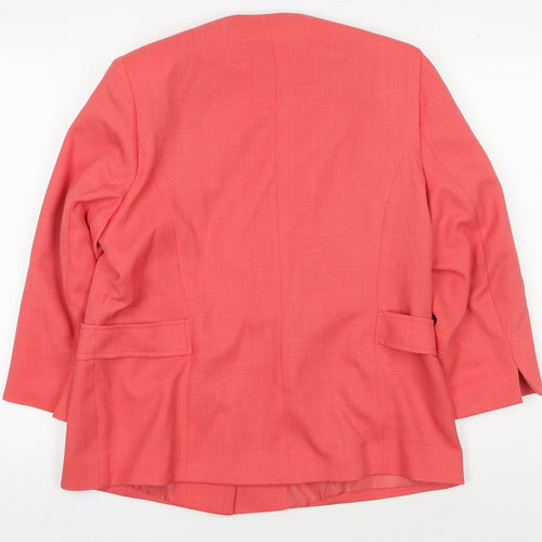 Classics Women's Pink Blazer, Size 16, Single-Breasted