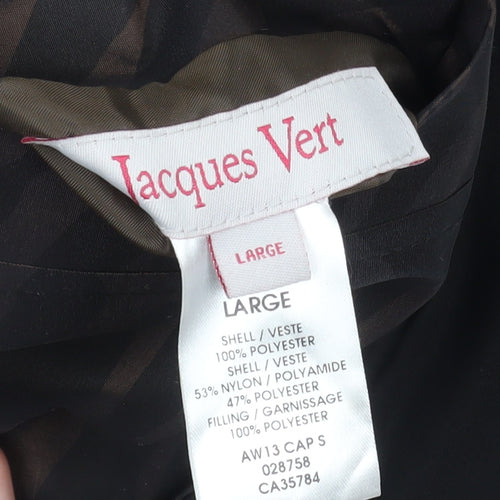 Jacques Vert Women's Black Polyester Coat L
