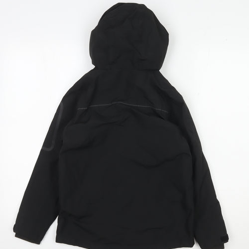 Next Boys Black Mid-Length Puffer Jacket 9 Years