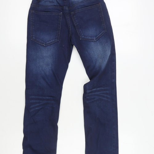 Next Boys Blue Straight Jeans 9 Years Adjustable Casual