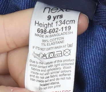 Next Boys Blue Straight Jeans 9 Years Adjustable Casual