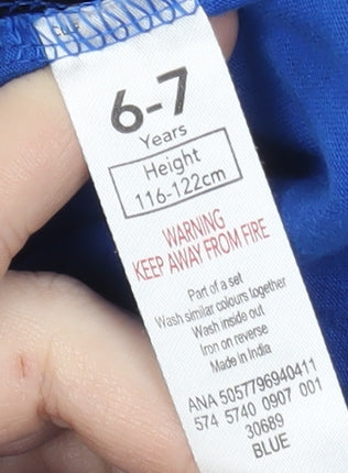 Mario Kart Boys Blue Graphic T-Shirt 6-7 Years