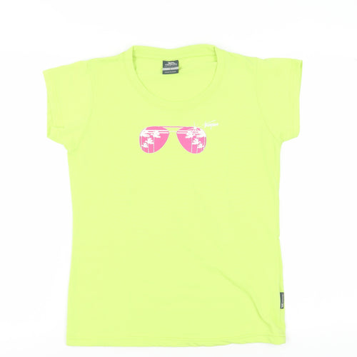 Trespass Unisex Green T-Shirt L Summer Beach