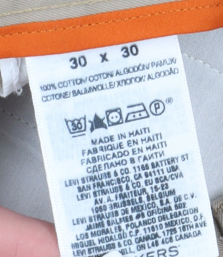 Dockers Men's Beige Chino Trousers Size 30