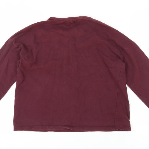 Mango Women's Red Pullover Sweatshirt, Size 12