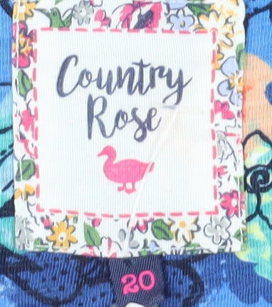 Country Rose Women's Multicoloured Floral Shift Dress Size 20