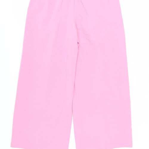 Marks and Spencer Pink Wide-Leg Trousers Size 16