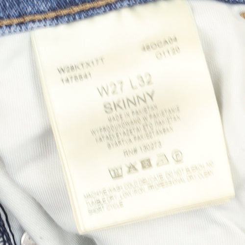 Wrangler Women's Blue Skinny Jeans Size 8 Slim Denim
