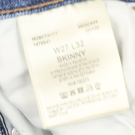 Wrangler Women's Blue Skinny Jeans Size 8 Slim Denim