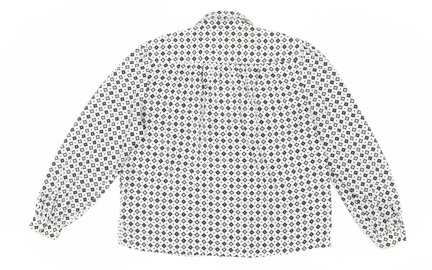 Easttex Women’s Geometric Button-Up Shirt, Size 14