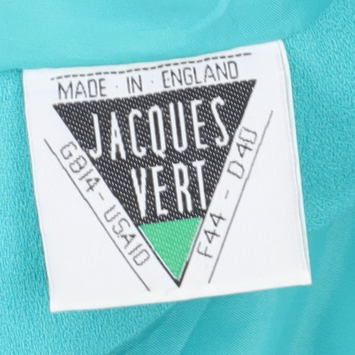 Jacques Vert Green Women's 14 Classic Suit Jacket Lined