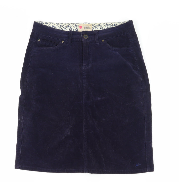 Faithful and True Blue Corduroy Pencil Skirt Size 10