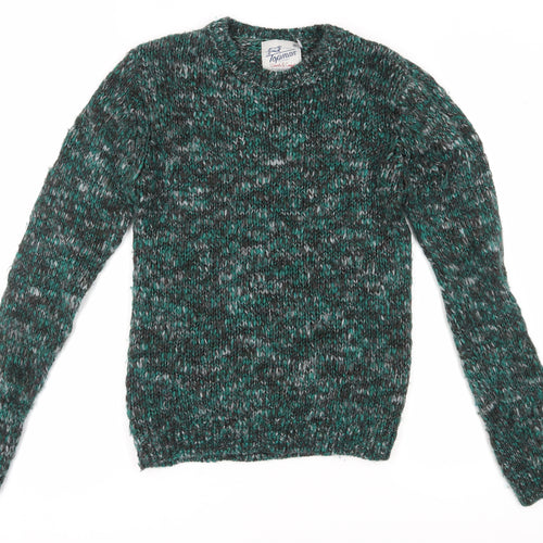 Topman Men's Green M Chunky Knit Pullover Jumper
