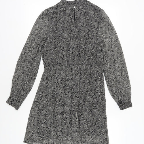 New Look Women's Grey Paisley Shift Dress, Size 12