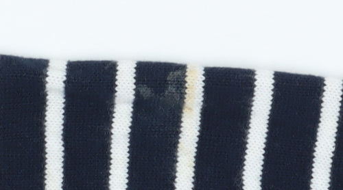 Next Girls Blue Striped Cardigan, 2-3 Years, Cotton Knit