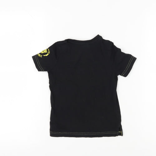 Transformers Boys Black Graphic Print T-Shirt 4 Years