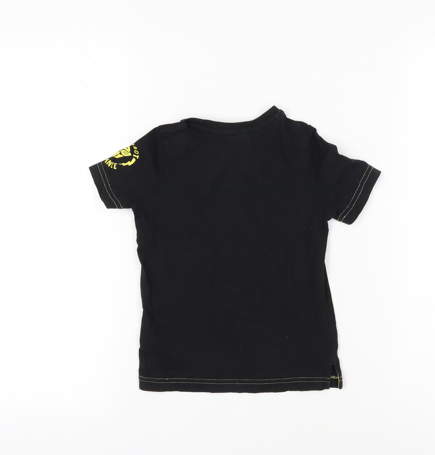 Transformers Boys Black Graphic Print T-Shirt 4 Years