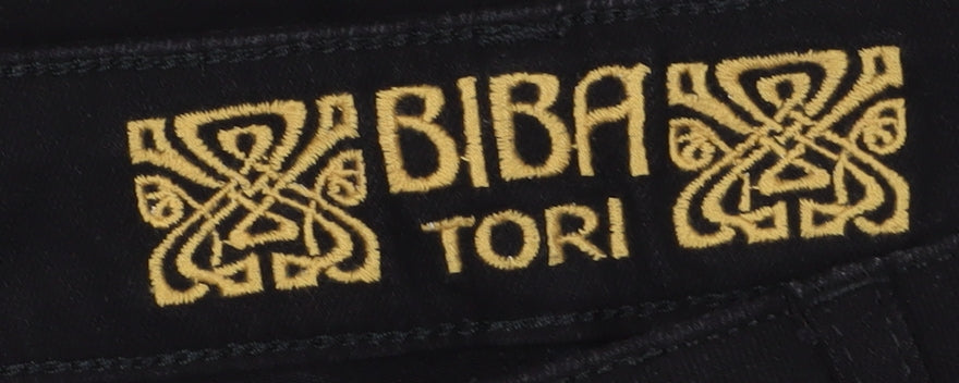 BIBA Women's Black Flared Jeans Size 14 - Stylish & Comfortable