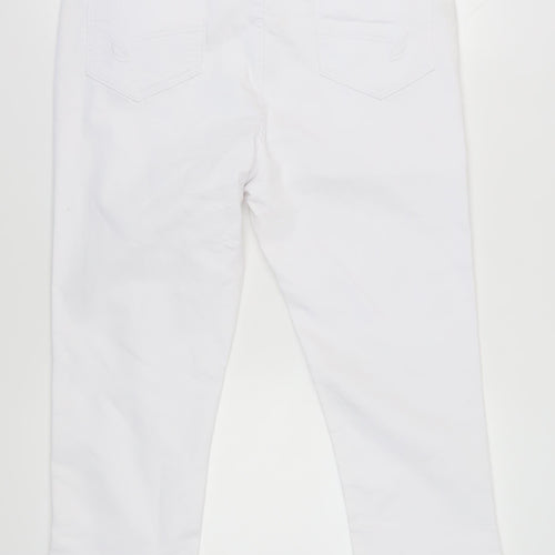 Marks and Spencer Women's White Cropped Jeans Size 18