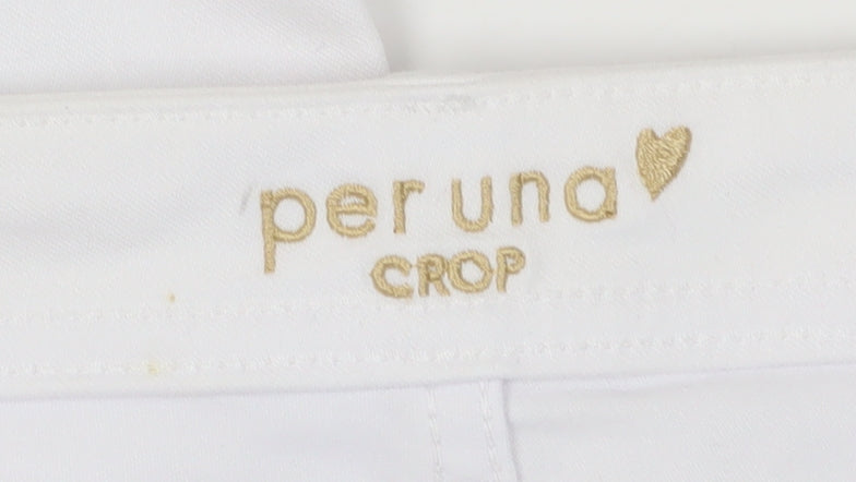 Marks and Spencer Women's White Cropped Jeans Size 18