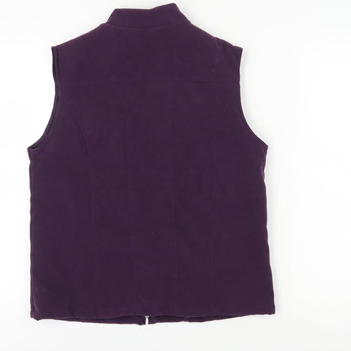EWM Women's Purple Sleeveless Waistcoat Size S