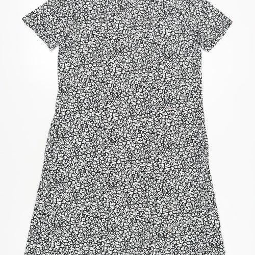 Marks and Spencer Women's Black Animal Print Shift Dress