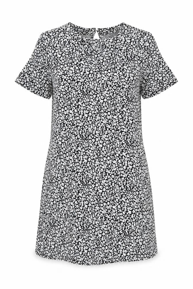 Marks and Spencer Women's Black Animal Print Shift Dress