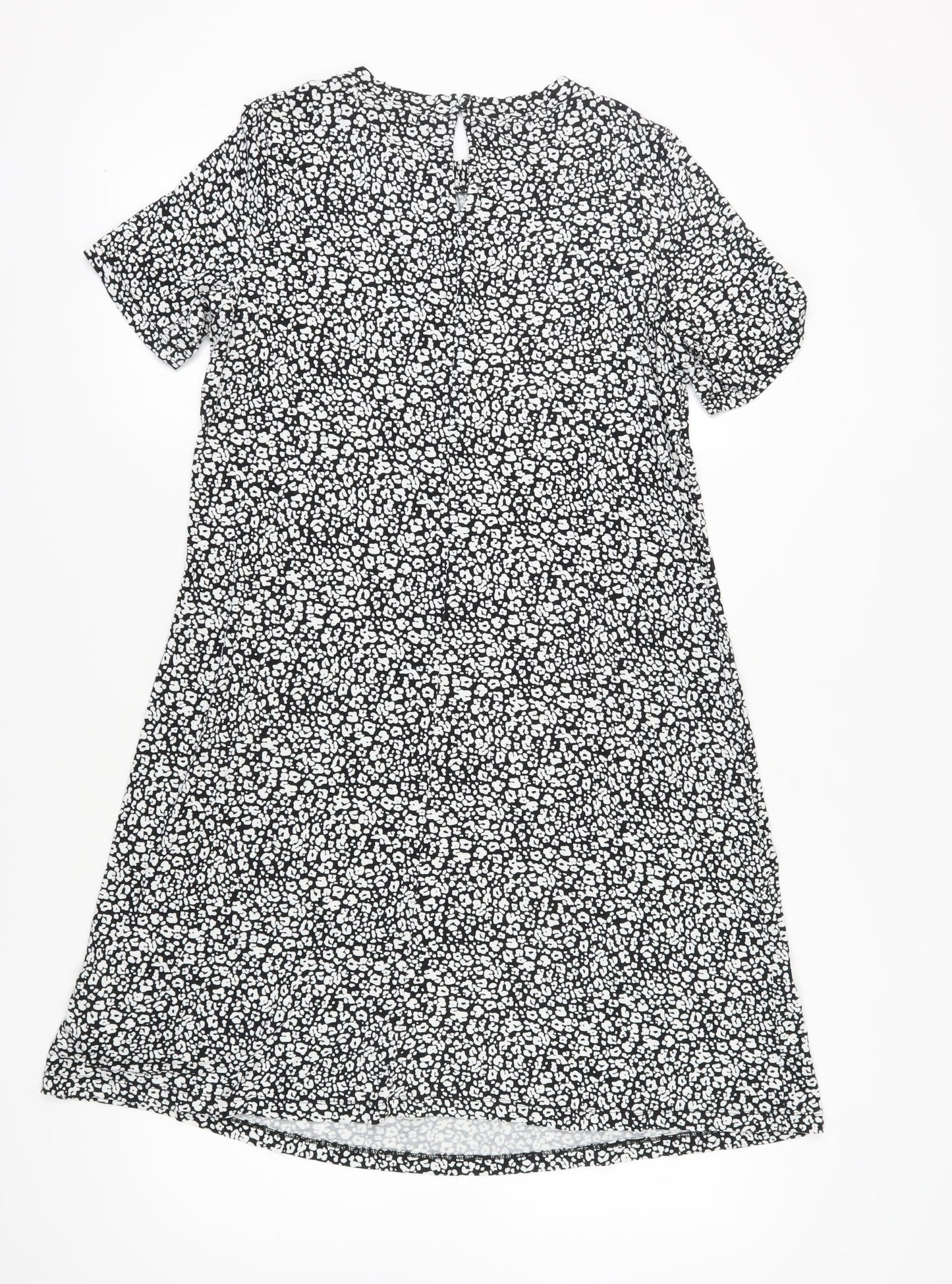 Marks and Spencer Women's Black Animal Print Shift Dress