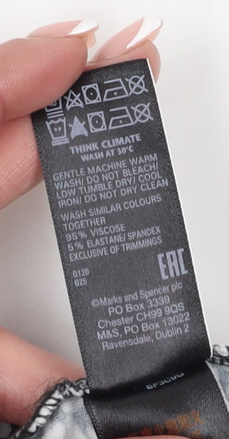 Marks and Spencer Women's Black Animal Print Shift Dress