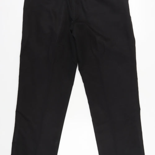 Dunlop Men's Black Regular Fit Trousers, Size 36