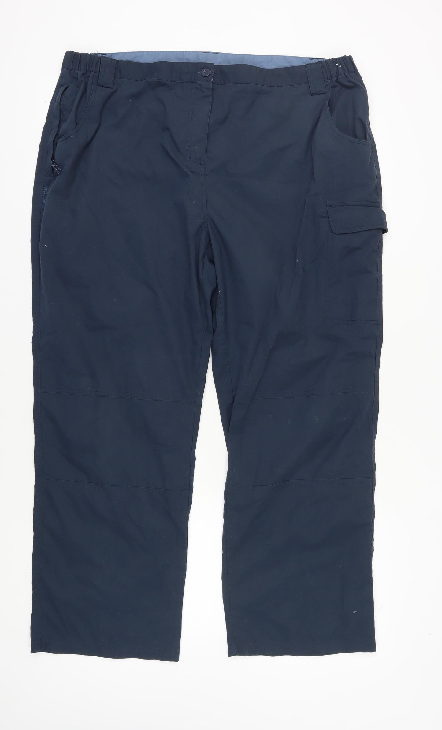 Mountain Warehouse Women's Blue Cargo Trousers Size 20