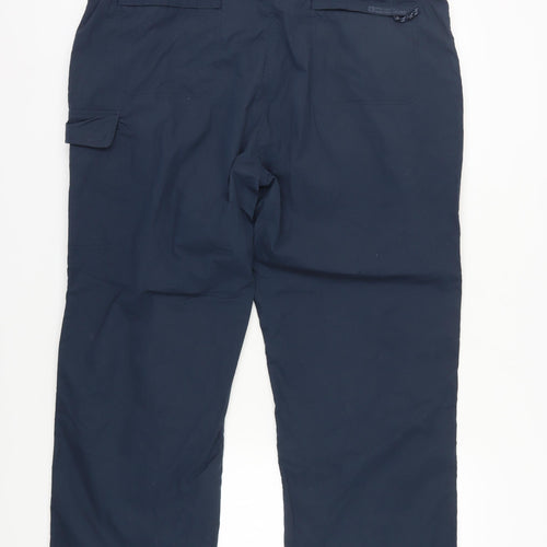 Mountain Warehouse Women's Blue Cargo Trousers Size 20