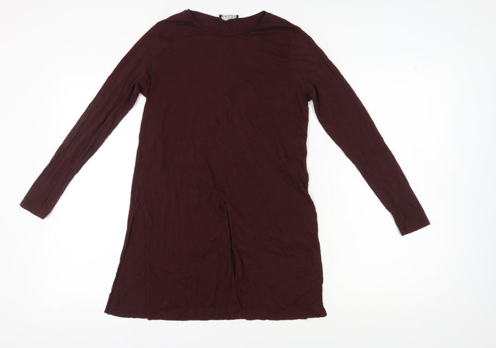 Zara Women’s Brown Long Sleeve Tunic T-Shirt M