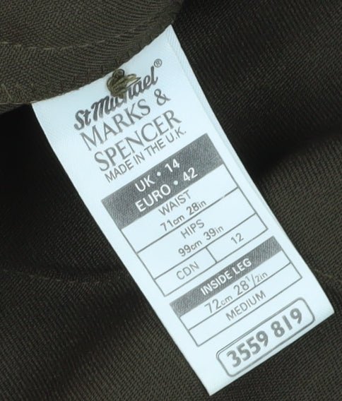 Marks and Spencer Women's Brown Trousers Size 14